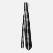 Populaire Abstracte Rood Zwarte Plaid Collectie Stropdas (Achterkant)