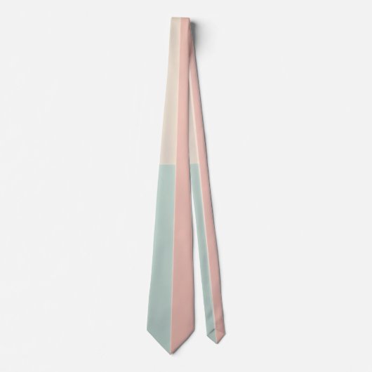 Populaire Abstracte Roze Mint Collectie Stropdas (Voorkant)