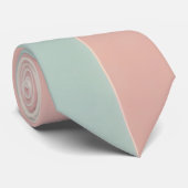 Populaire Abstracte Roze Mint Collectie Stropdas (Opgerold)