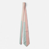 Populaire Abstracte Roze Mint Collectie Stropdas (Achterkant)