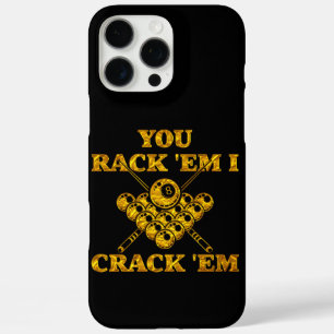 Populaire Biljart Quote in Bold Design iPhone 16 Pro Max Hoesje