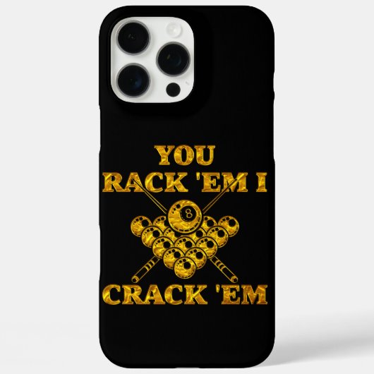 Populaire Biljart Quote in Bold Design Case-Mate iPhone Case (Achterkant)