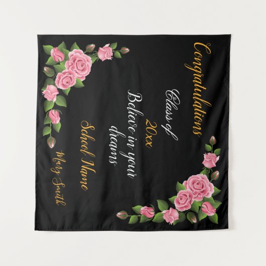 Populaire Bloem Customize Roos Tapijt Wandkleed (Voorkant (horizontaal))