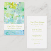 *~* Populaire Bloemenpatroon Girly Beauty Chic Spa Visitekaartje (Voorkant / Achterkant)