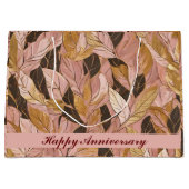 Populaire Blush Pink Gold Boho Leaves Collectie Groot Cadeauzakje (Voorkant)