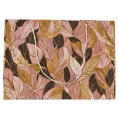 Populaire Blush Pink Gold Boho Leaves Collectie Groot Cadeauzakje (Achterkant)