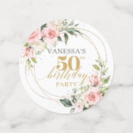 Populaire blush roze rozen goud glitter 50ste verj confetti