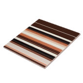 Populaire Bruin Wit Linnen Textuur Collectie Tegeltje (Zijkant)