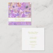 *~* Populaire Chic Bloemen Patroon Spa Girly Beaut Vierkante Visitekaartje (Voorkant / Achterkant)