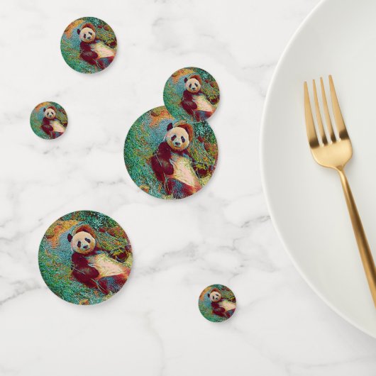 populaire dieren - Panda 1 Confetti (Groep)
