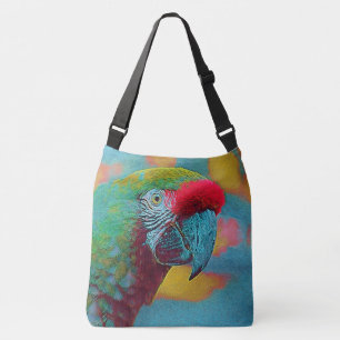 populaire dieren - papegaai crossbody tas