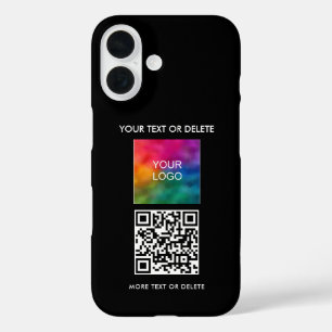 Populaire Elegant Sjabloon Voeg QR Code Upload Log iPhone 16 Hoesje