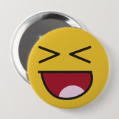 Populaire emoji LOL Ronde Button 4,0 Cm (Voorkant /achterkant)