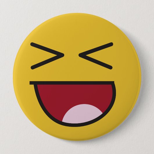 Populaire emoji LOL Ronde Button 4,0 Cm (Voorkant)