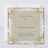 Populaire en elegante uitnodiging tot weddenschapp (Achterkant)