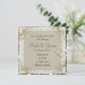 Populaire en elegante uitnodiging tot weddenschapp (Staand voorkant)