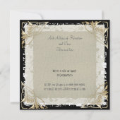 Populaire en elegante uitnodiging tot weddenschapp (Achterkant)