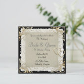 Populaire en elegante uitnodiging tot weddenschapp (Staand voorkant)