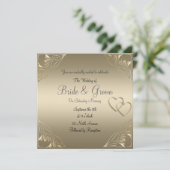Populaire en elegante uitnodiging tot weddenschapp (Staand voorkant)