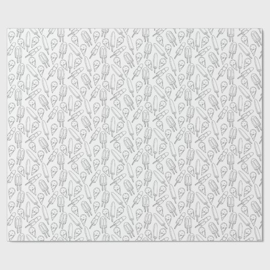 Populaire en ijsvormende kleur Uw Eigen Patroon Cadeaupapier (Vlak)