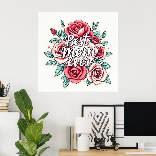 Populaire Floral Luxe Cadeau Collectie Poster (Thuiskantoor)