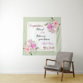 Populaire Floral past roze Paars aan Wandkleed (In situ)