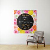 Populaire Floral past Wit aan Wandkleed (In situ)