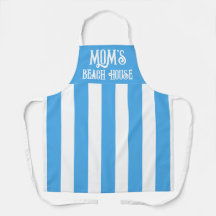 Populaire gepersonaliseerde blauwe en witte brede 