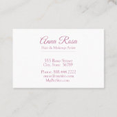 *~* Populaire Girly Roos Lavendel Roze Schoonheid Visitekaartje (Achterkant)