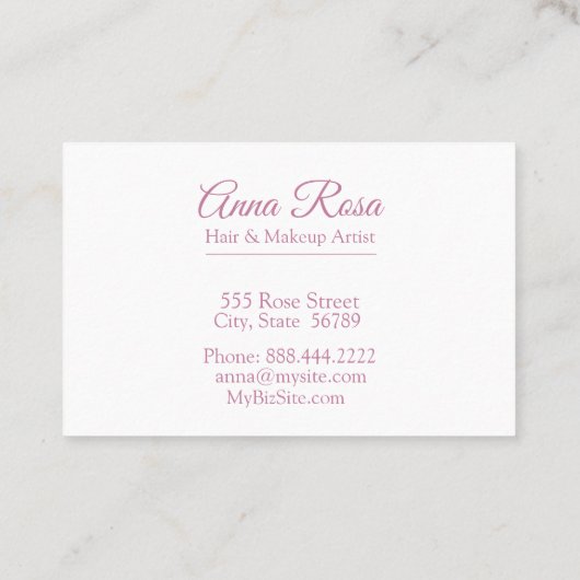 *~* Populaire Girly Roos Lavendel Roze Schoonheid Visitekaartje