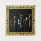 Populaire  Gold 3D Floral past tapehuis aan Wandkleed (Voorkant (horizontaal))