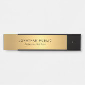 Populaire Gouden Uitzicht Moderne Sjabloon Profess Deurbordje (Voorkant)