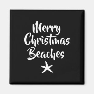 Populaire Grappige Vrolijke Kerststranden Zeesterr Magneet