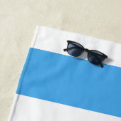 Populaire Happy Summer Blauw & Wit Brede Streep Strandlaken (In situ)