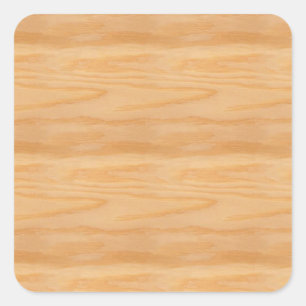 Populaire houten blanco-sjabloon elegante klassiek vierkante sticker