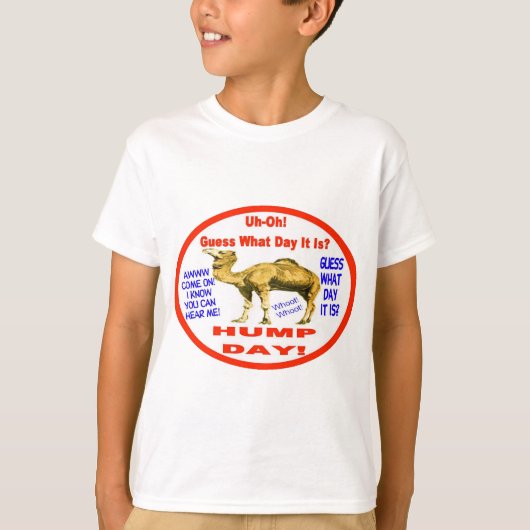 Populaire Hump Day Camel Emblem T-shirt (Voorkant)
