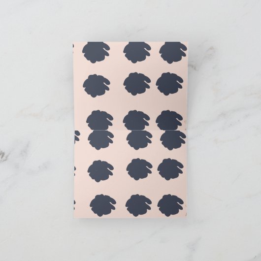 Populaire huwelijkskaarten bedankkaart (Binnen)