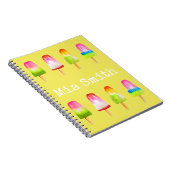 Populaire ijsblokzomerse waterverf schattig notitieboek (Rechterzijde)