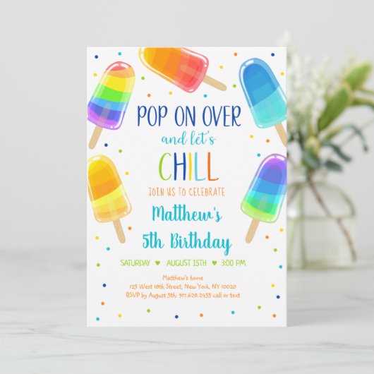 Populaire ijscream-Pop op meer dan één dag Kaart (Staand voorkant)