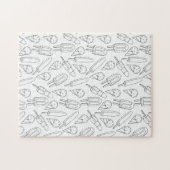 Populaire ijsvormer kleur Uw eigen zwart-wit Legpuzzel (Horizontaal)