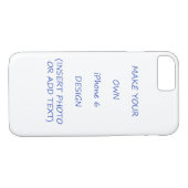 Populaire iPhone 7 Hoesje Sjabloon Voeg Uw foto to (Achterkant (Horizontaal))