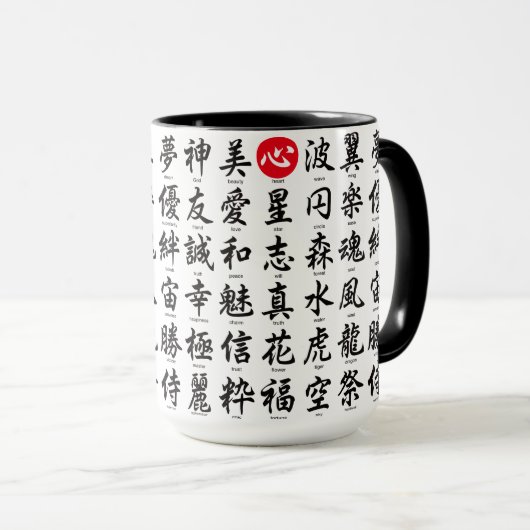Populaire Japanse Kanji Mok (Voorkant rechts)