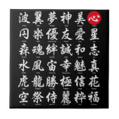 Populaire Japanse Kanji Tegeltje (Voorkant)