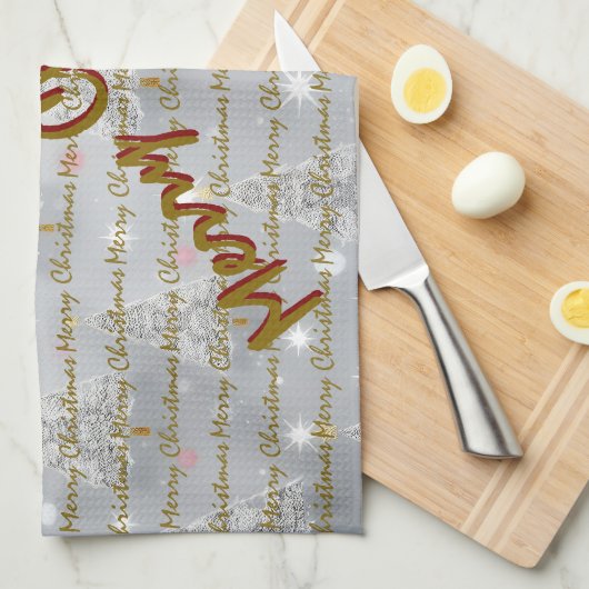 Populaire Kerst Luxe Kerstbomen Theedoek (Quarter Fold)