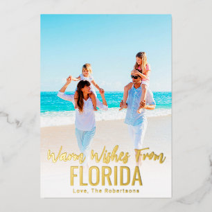 Populaire kerstkaart Gold Foil State Folie Feestdagenkaart