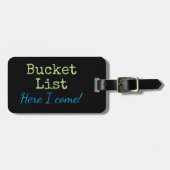 Populaire keuze! Aangepaste emmerlijst bagagelabel (Voorkant horizontaal)