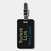 Populaire keuze! Aangepaste emmerlijst bagagelabel (Voorkant verticaal)