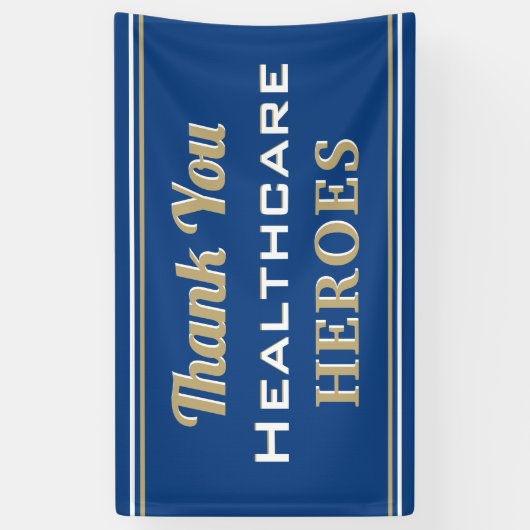 Populaire keuze! Gezondheidszorg Helden Dank u ban Spandoek (Verticaal)