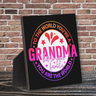 Populaire keuze! Speciale cadeauplaquette voor oma Fotoplaat