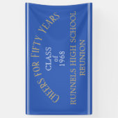 Populaire keuze! VIJFTIG JAAR reünie banner (Verticaal)